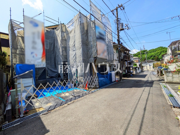 接道状況および現場風景　【八王子市長沼町】