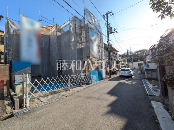 接道状況および現場風景　【八王子市長沼町】