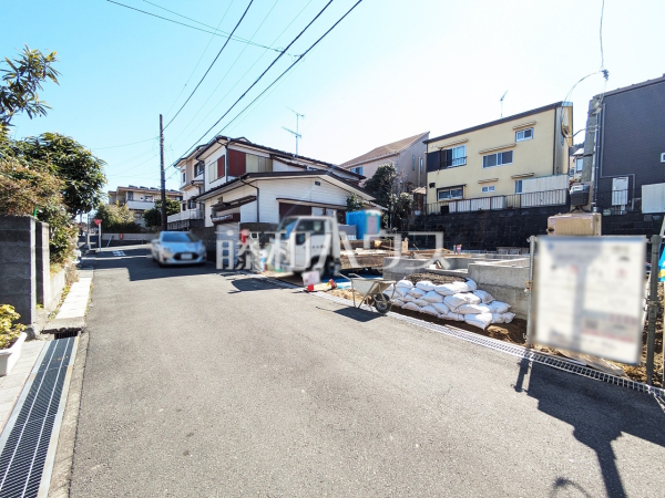 接道状況および現場風景　【八王子市長沼町】