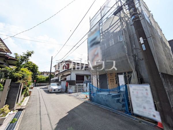 接道状況および現場風景　【八王子市長沼町】