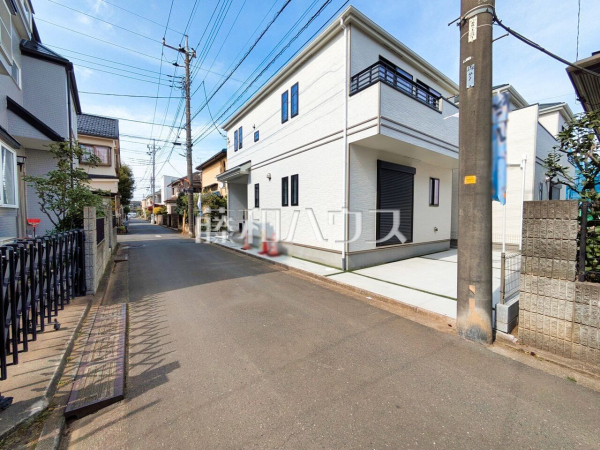 接道状況および現場風景　【新座市西堀２丁目】