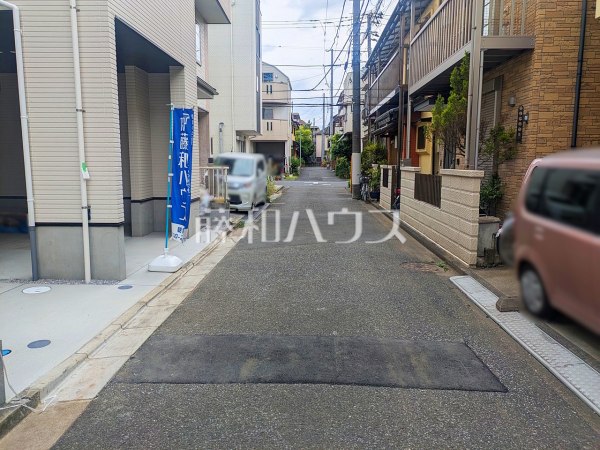 接道状況および現場風景　【志木市幸町４丁目】