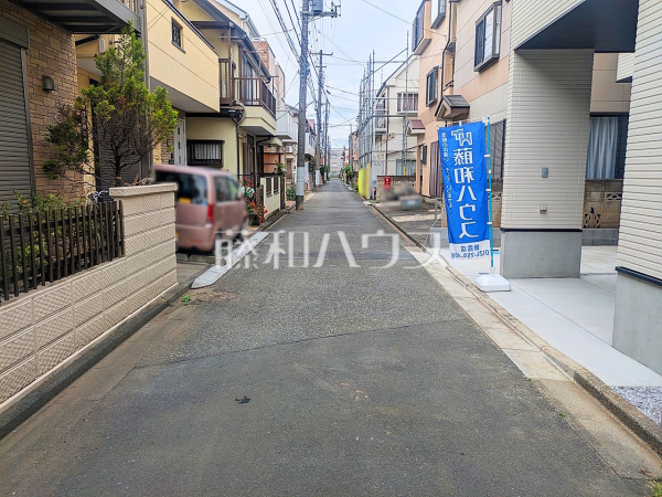 接道状況および現場風景　【志木市幸町４丁目】
