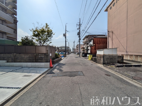 北側　接道状況および現場風景　【名古屋市北区上飯田南町２丁目】
