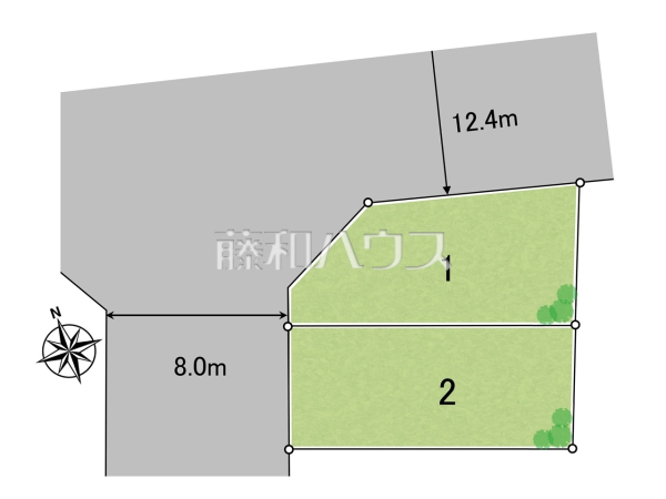 全体区画図　【新座市北野２丁目】