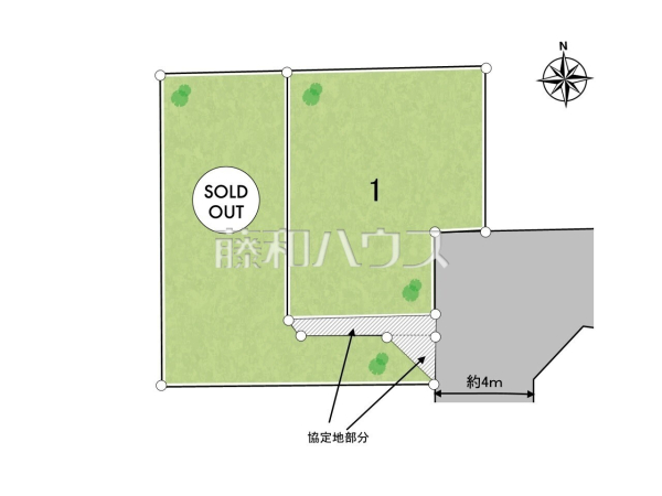 全体区画図　【府中市本宿町４丁目】