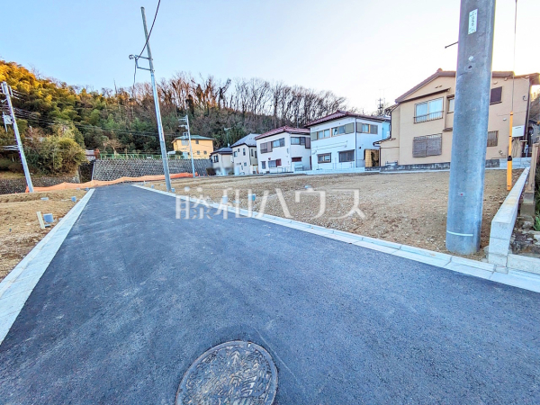 接道状況および現場風景　【八王子市長沼町】