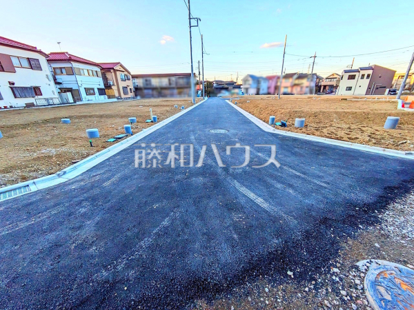 接道状況および現場風景　【八王子市長沼町】