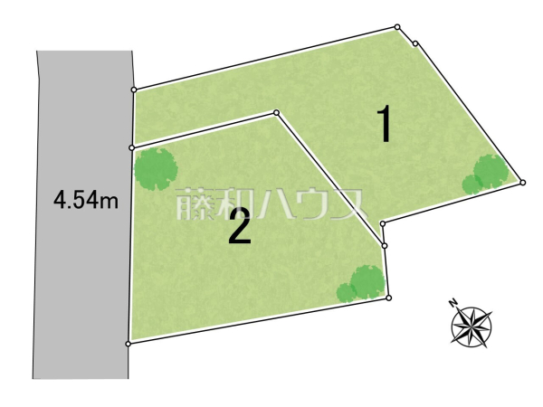 全体区画図　【調布市東つつじケ丘３丁目】