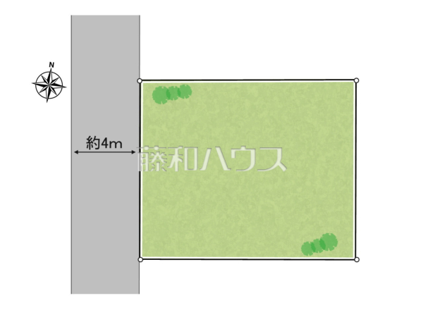 全体区画図　【三鷹市深大寺３丁目】