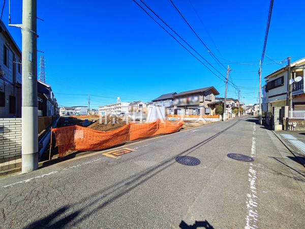 接道状況および現場風景　【日野市旭が丘５丁目】