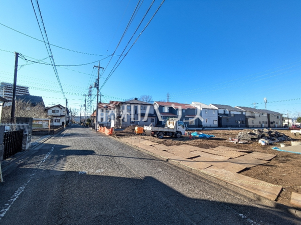 接道状況および現場風景　【日野市旭が丘５丁目】