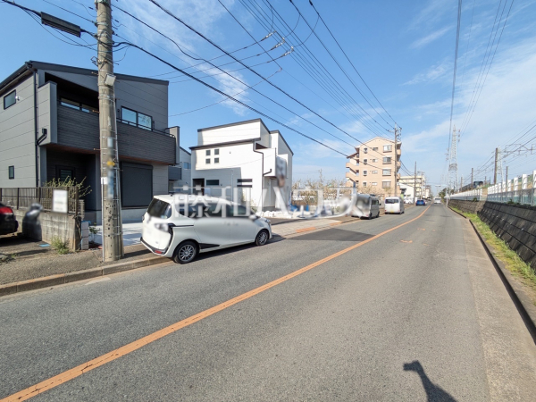 接道状況および現場風景　【立川市一番町４丁目】