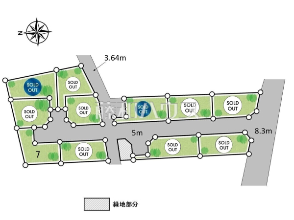 全体区画図　【立川市一番町４丁目】 見学はしたいけど、なかなか時間が取れない・・・そんな方に出勤前や仕事終わりにマイホームを見学できるサポートをいたします。 