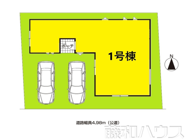 区画図　【岩倉市大地町小森】