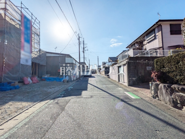 接道状況および現場風景　【福岡市東区青葉６丁目】