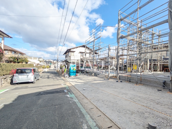 接道状況および現場風景　【福岡市東区青葉６丁目】
