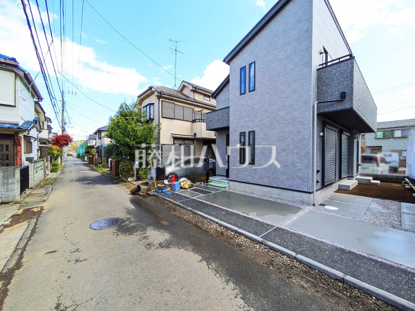 接道状況および現場風景　【立川市幸町６丁目】
