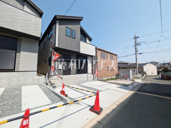 2号棟　接道状況および現場風景　【福岡市東区名島５丁目】
