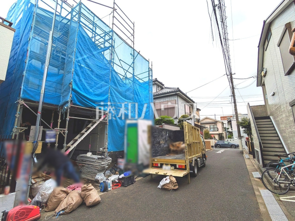 接道状況および現場風景　【練馬区向山３丁目】