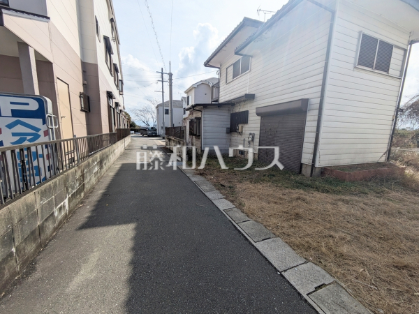 接道状況および現場風景　【福岡市東区名島４丁目】