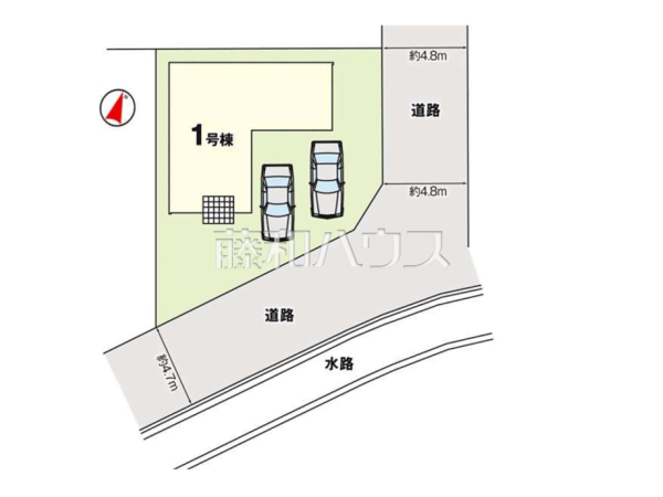 全体区画図　【福岡市南区野多目４丁目】