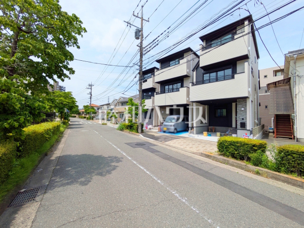 接道状況および現場風景　【稲城市東長沼】