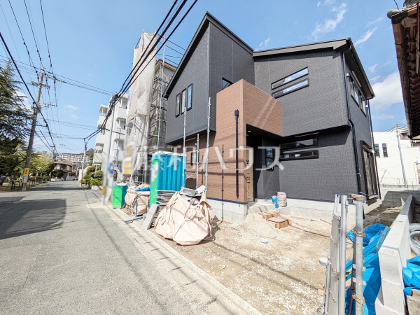 2号棟　接道状況および現場風景　【福岡市南区長丘５丁目】
