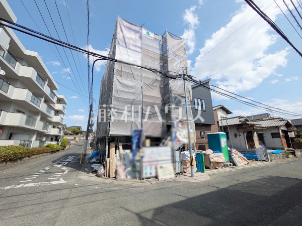 1号棟　接道状況および現場風景　【福岡市南区長丘５丁目】