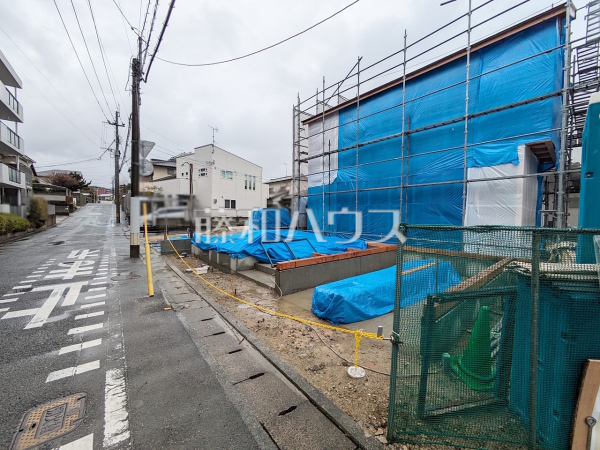 1号棟　接道状況および現場風景　【福岡市南区長丘５丁目】