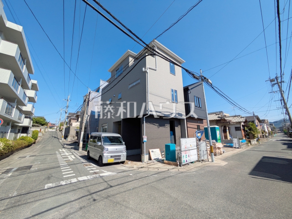 1号棟　接道状況および現場風景　【福岡市南区長丘５丁目】