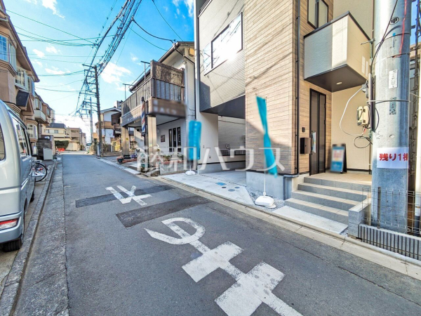 接道状況および現場風景　【所沢市元町】