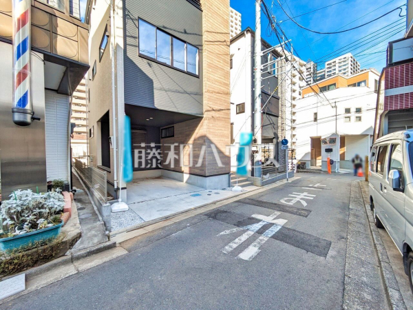 接道状況および現場風景　【所沢市元町】
