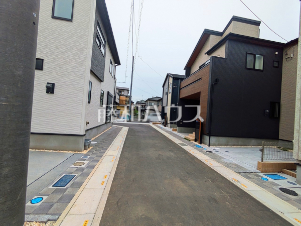 接道状況および現場風景　【志木市中宗岡２丁目】