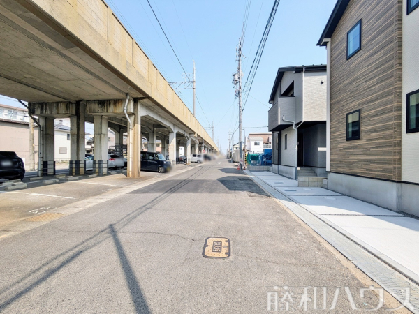 接道状況および現場風景　【春日井市花長町１丁目】