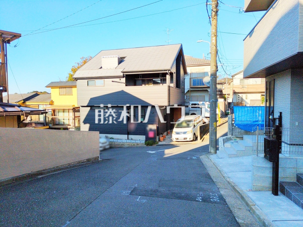 接道状況および現場風景　【富士見市東みずほ台４丁目】