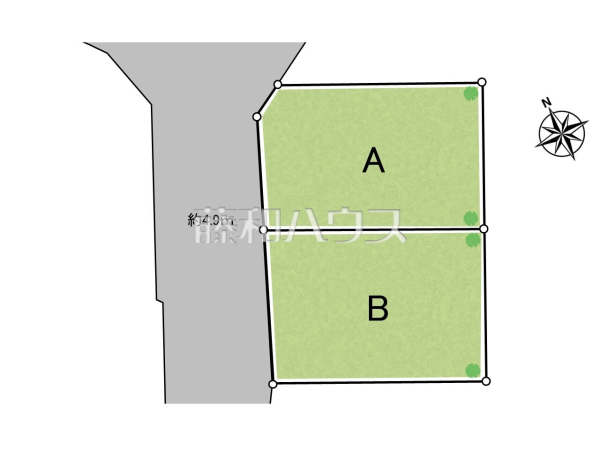 全体区画図　【富士見市東みずほ台４丁目】