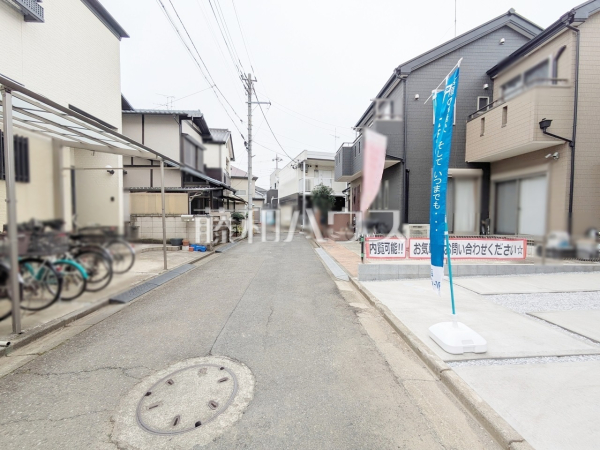 接道状況および現場風景　【富士見市羽沢１丁目】