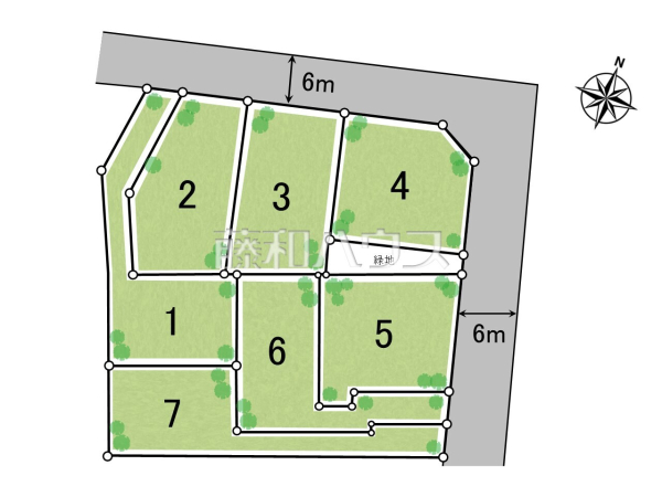 全体区画図　【西東京市北町５丁目】