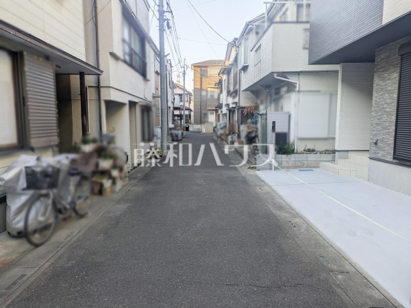 接道状況および現場風景　【富士見市水谷東３丁目】