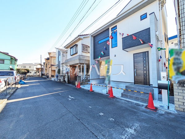 接道状況および現場風景　【新座市石神３丁目】