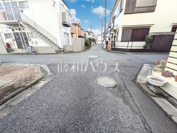 接道状況および現場風景　【練馬区石神井台３丁目】