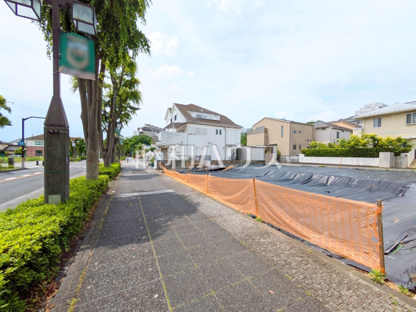 接道状況および現場風景　【稲城市向陽台５丁目】