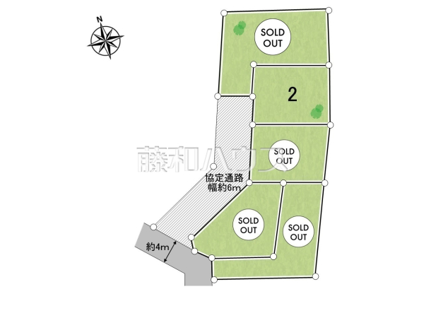 全体区画図　【所沢市大字下安松】