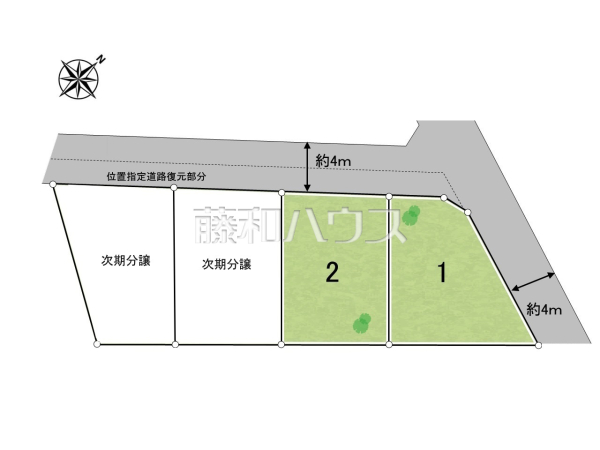 全体区画図　【昭島市緑町２丁目】