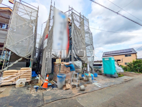 2号棟　外観　【昭島市緑町２丁目】 ここに住む方を想像して、着々と建築しております！ 