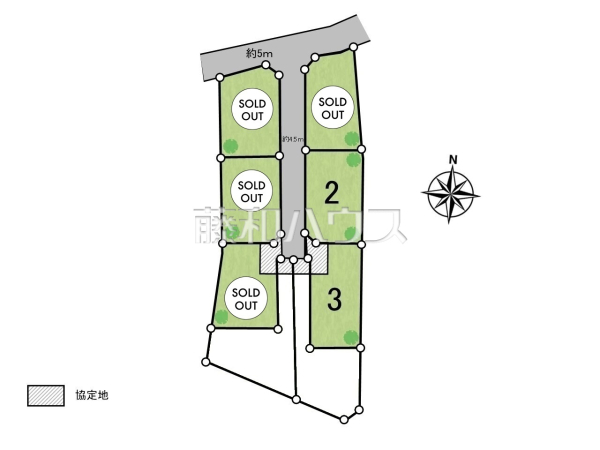 全体区画図　【八王子市大谷町】 物件の事、諸費用の事など、小さな疑問もお気軽にご連絡・ご相談下さい。 