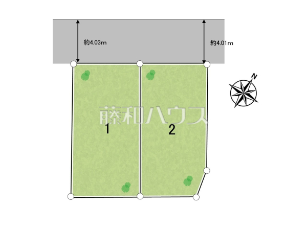 全体区画図　【富士見市水谷東３丁目】