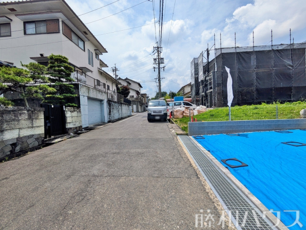 接道状況および現場風景　【尾張旭市緑町緑ケ丘】