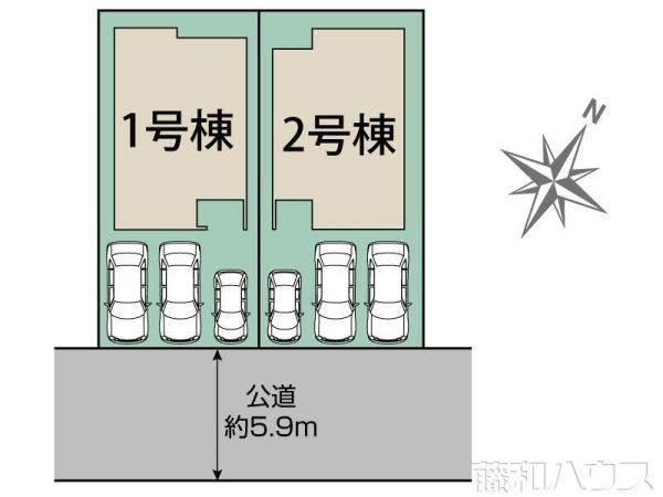 全体区画図　【尾張旭市緑町緑ケ丘】